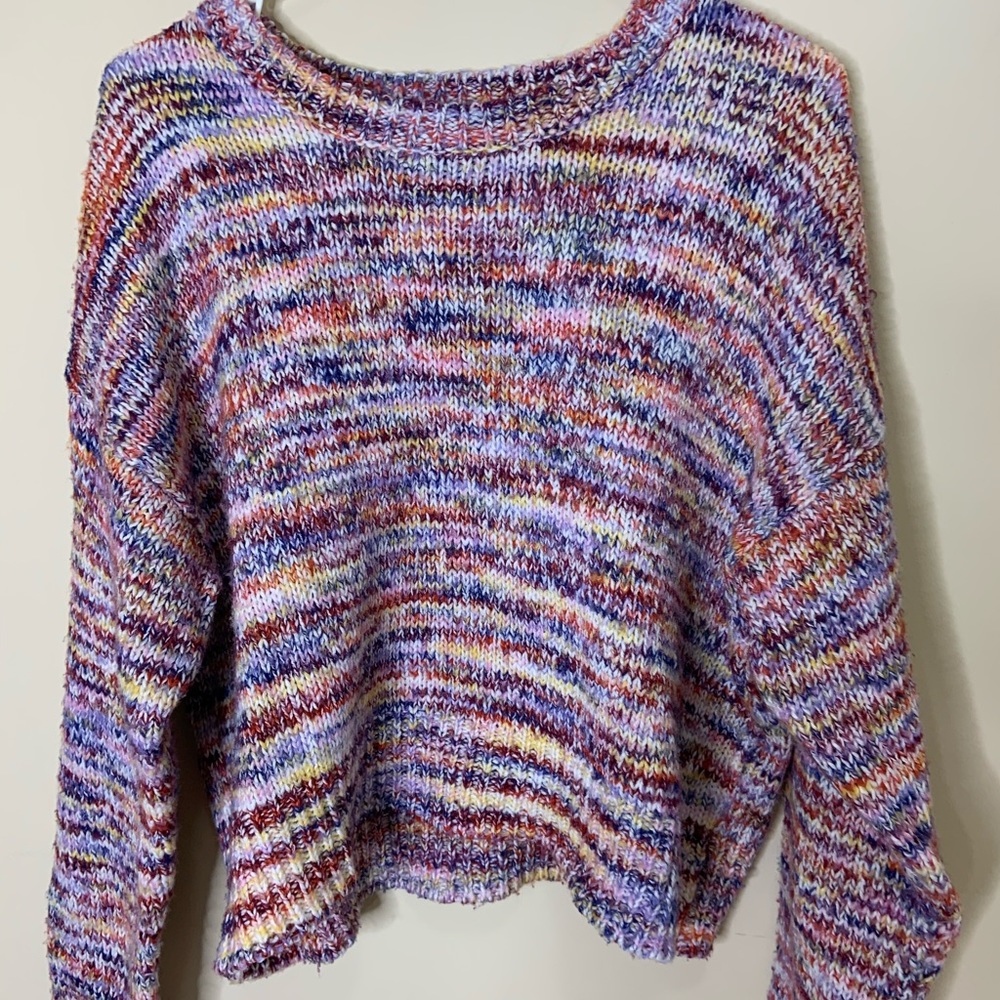 colored cropped sweater